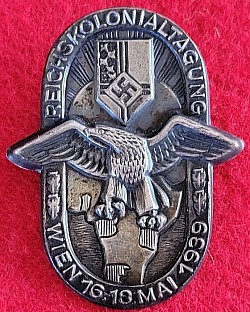 Nazi "German Colonies Days" in Vienna 1939 Badge...$35 SOLD