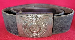 Nazi SS EM Belt Buckle by RODO with Combat Belt...$550 SOLD