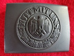 WWII German Kriegsmarine Coastal Artillery Belt Buckle By JFS...$185 SOLD