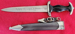 Nazi SS EM Dagger by Eickhorn with Himmler Inscription...SOLD