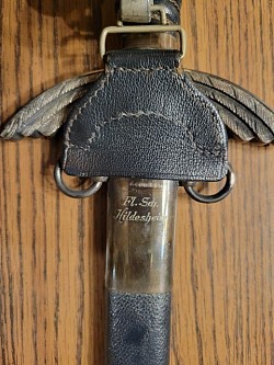WWII German Luftwaffe Sword by Eickhorn with Flieger School Markings...SOLD