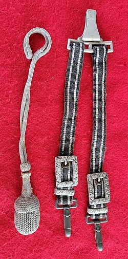 Nazi Luftwaffe Officer's Dagger Hangers and Portapee Set...$240 set SOLD