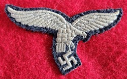 Original Nazi-era Early Luftwaffe "Droop-Tail" Breast Eagle Patch...$70 SOLD