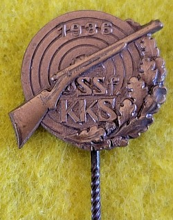 Nazi-Era 1936 German Small Bore Rifle (K.K.S.) Marksmanship Stickpin...$25 SOLD