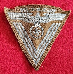 Nazi "Old Fighter's" NSKK Sleeve Chevron with Partial RZM Tag...$125 SOLD