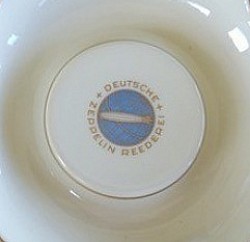 Nazi-era “Deutsche Zeppelin Reederei” Porcelain Ashtray...$295 SOLD