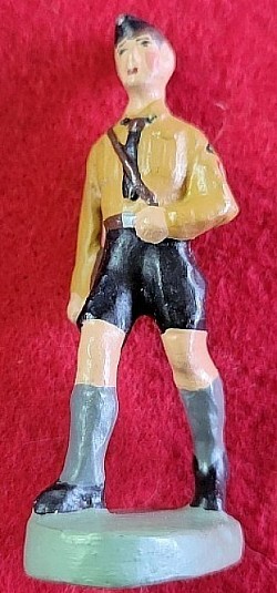 Nazi Hitler Youth Toy Marching Figure by Elastolin...$45 SOLD
