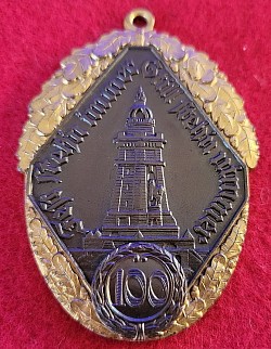 Nazi-era Reichskriegerbund 100th Year of RKB Branch Membership Streamer Medallion...$485 SOLD