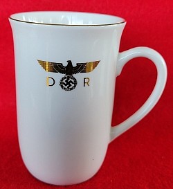 Nazi Deutsche Reichsbahn Porcelain Coffee Cup from Hermann Göring’s Personal Dining Car Wagon 