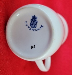 Nazi Deutsche Reichsbahn Porcelain Coffee Cup from Hermann Göring’s Personal Dining Car Wagon 