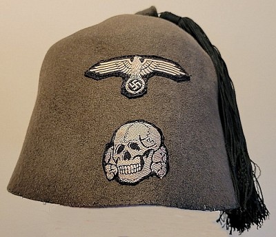 Original Nazi SS Grey Fez