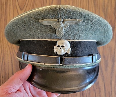 Original Nazi SS EM Peaked Visor Hat