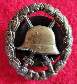 Rare WWI German Black Wound Badge Three-Piece Screwback...$150 SOLD