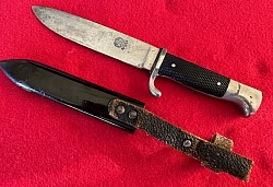 Nazi Hitler Youth Knife Marked 