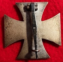 Nazi Iron Cross 1st Class Marked 