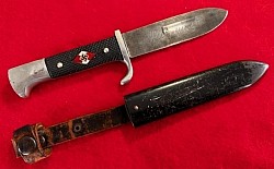 Nazi Hitler Youth Knife with Motto by Anton Wingen Jr...$350 SOLD