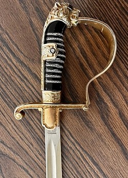 Nazi Army Officer's Lionhead Sword by Carl Eickhorn...$585 SOLD