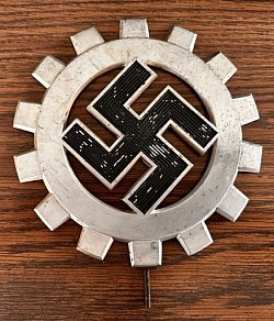 Nazi Deutsche Arbeitsfront Plaque with Mounting Base Screw...$195 SOLD
