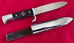 Nazi Hitler Youth Dagger by Carl Schmidt Sohn of Solingen...$205 SOLD