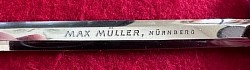 Nazi Miniature 2nd Model Luftwaffe Dagger by SMF w/Advertising Inscription...$550 SOLD