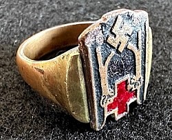 Scarce Nazi Red Cross Member's Finger RIng...$150 SOLD