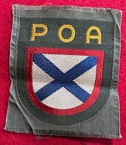 Nazi Russian POA Volunteer Sleeve Shield...$60 SOLD