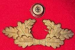 Nazi Political Leader's Visor Hat Wreath and Cockade Insignia Set...$85 SOLD