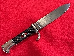Nazi Hitler Youth Transitional Knife by Tiger with Motto and Scarce 
