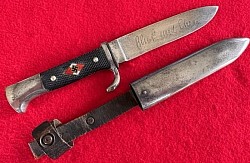Nazi Hitler Youth Knife by A. Schüttelhöfer & Co. with 