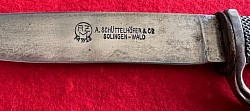 Nazi Hitler Youth Knife by A. Schüttelhöfer & Co. with 