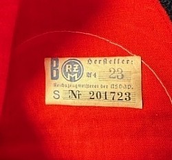 Nazi NSDAP Multi-Piece Swastika Armband with RZM Tag...$175 SOLD