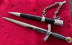 Nazi Luftwaffe 1st Model Dagger by E.& F. Horster with Hanger Chain...$575 SOLD