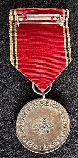 Nazi 1938 Austrian Annexation Medal...$85 SOLD