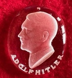 Nazi Polished Glass Adolf Hitler WHW Ornament...$35 SOLD