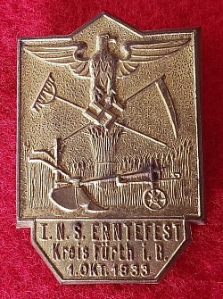 Nazi Early 1933 Harvest Festival Badge...$35 SOLD