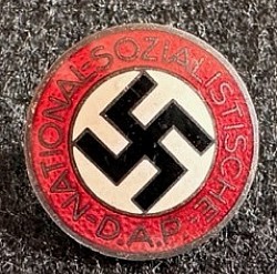 Nazi NSDAP Party Badge Marked 