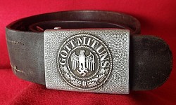 Nazi Army EM Combat Belt With Buckle And Tab Dated 1940...$160 SOLD