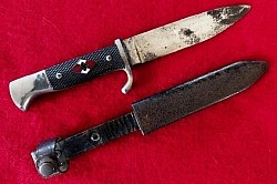 Nazi Hitler Youth Knife Marked 