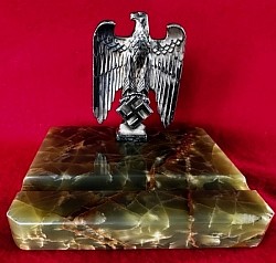 Nazi NSDAP Party Eagle on Pen Holder Marble Base...$250 SOLD
