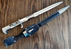 Nazi Police Dress Bayonet by Weyersberg with 1937-Dated Frog and Matching Issue Numbers...$685 SOLD