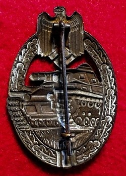 Nazi Tank Assault Badge in Bronze...$225 SOLD