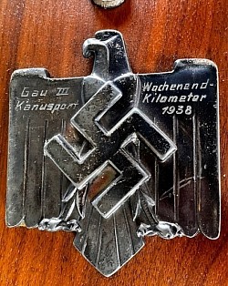 Nazi NSRL Sports Association 1938 
