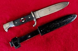 Nazi Hitler Youth Knife with Transitional Eickhorn Logo and RZM Marking...$495 SOLD