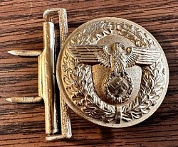 Nazi Political Leader's Belt Buckle Marked 