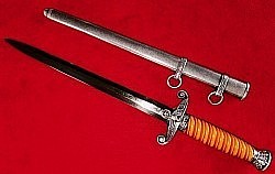 Nazi Army Officer's Dagger by Eickhorn with Nickel Fittings...$650 SOLD