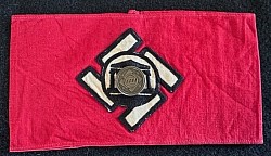 Nazi Rare NSKG Armband with NSKG Badge and Maker's Label...$425 SOLD