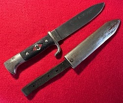 Nazi Hitler Youth Knife with Motto..$250 SOLD