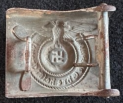 Nazi SS EM Steel Belt Buckle by RODO...$575 SOLD