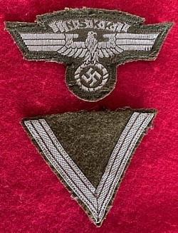 Nazi NSKK Bullion Sleeve Eagle and NSKK Bullion 