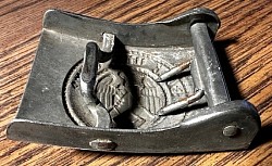 Nazi Hitler Youth Belt Buckle with Varient Crank-Shaped Catch...$105 SOLD